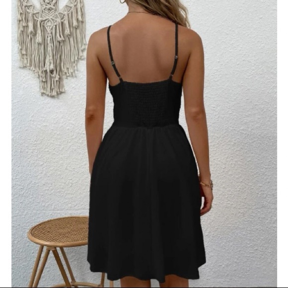 Boho lace shirred back cami dress - Picture 3 of 16